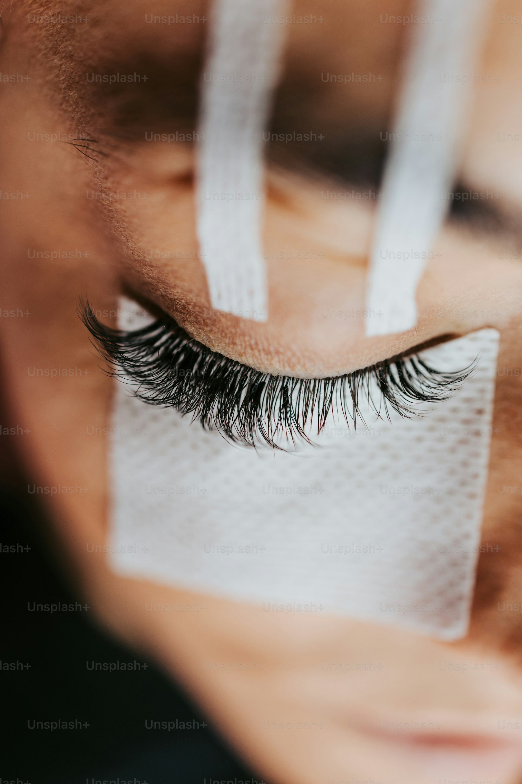 Finished lash extension styling